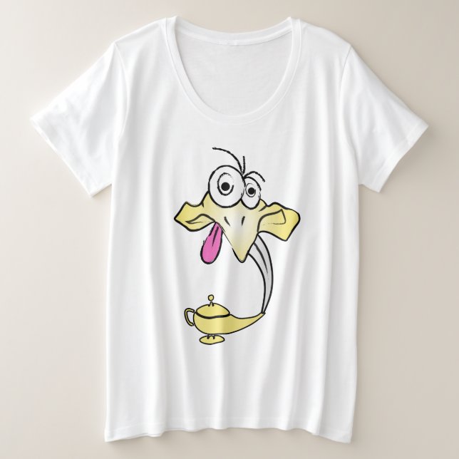 Camiseta Genie engraçado (Frente do Design)