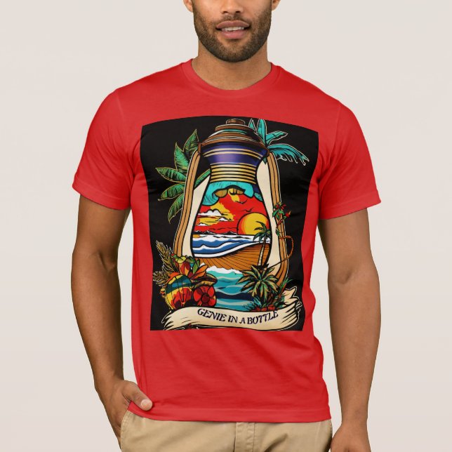 CAMISETA GENIE NA GARRAFA (Frente)