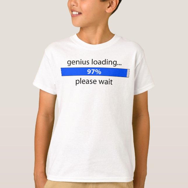 Camiseta Gênio Carregando Crianças Ringer T (Frente)