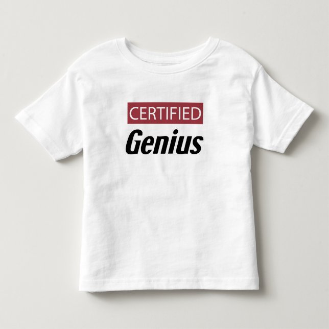 Camiseta Gênio Certificado (Frente)