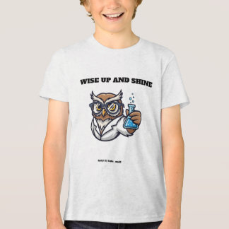 Camiseta GÊNIO DA CIÊNCIA, Coruja Encorajadora Menino