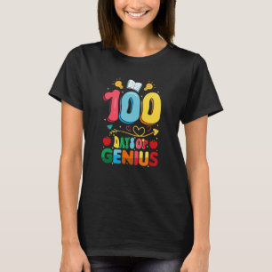 Camiseta Gênio de 100 Dias Professor do 100º Dia de Escola