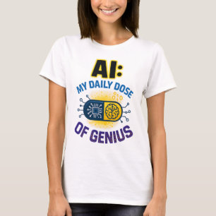 Camiseta Gênio Diário da AI - Dose Inteligente