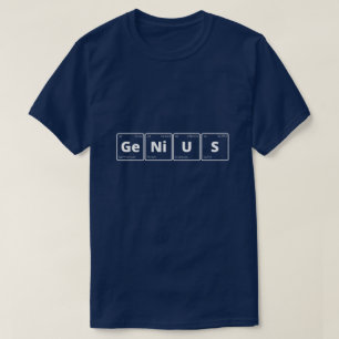 Camiseta Gênio - Mesa periódica
