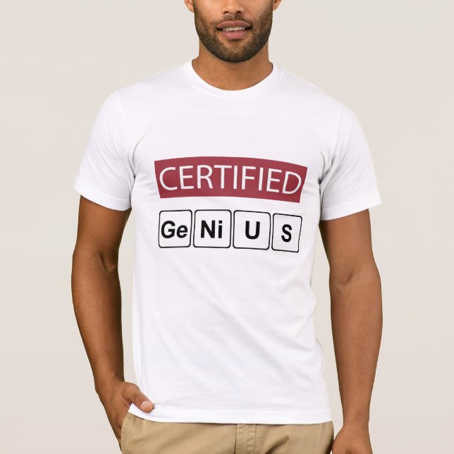 Camiseta Genius certificado (Frente)