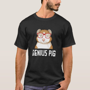 Camiseta Genius Pig Graphic Guiné Pig Owner Pet Cavy Anima