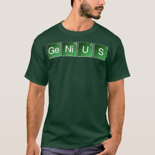 Camiseta Genius Quebrando Química Má Ciência Sy Periódico
