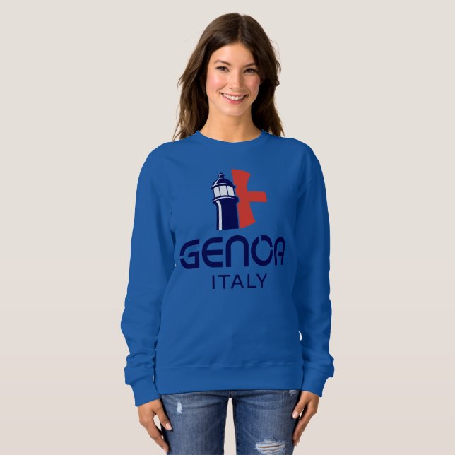 Camiseta Gênova Itália Europa (Frente Completa)