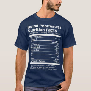 Camiseta Gente de varejo Fatos Nutricionais Engraçados