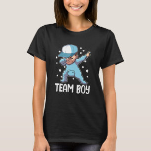 Camiseta Gente do Grupo de Revelação de Gênero Menino Batid
