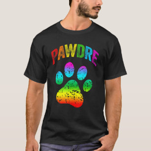 Camiseta Gente LGBT Pai de cão arco-íris Gato Pai Pet Paw P