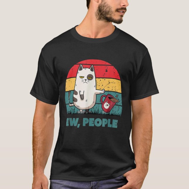 Camiseta Gente nojenta gato miau (Frente)