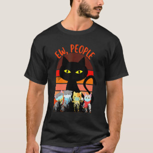 Camiseta Gente nojenta Máscara de Gato Preto Quarentena Vin