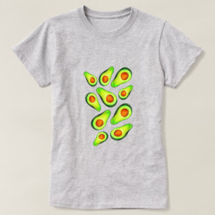 Camiseta Gente verde de fruta de saúde abacatada