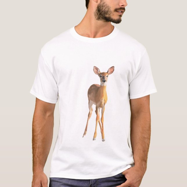 Camiseta Gentle Fawn Silhouette (Frente)