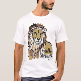 Camiseta gentle strength lion