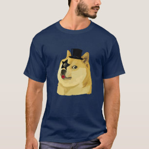 Camiseta Gentleman Rock Rockin Dog - Hodl Dogecoin