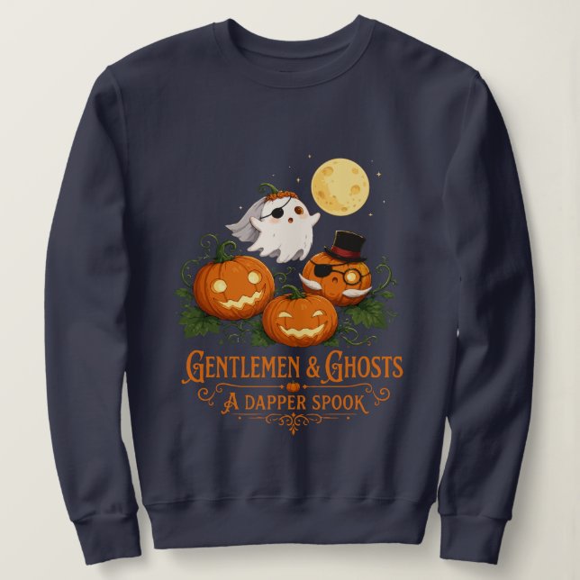Camiseta Gentlemen & Fantasmas Halloween (Frente do Design)