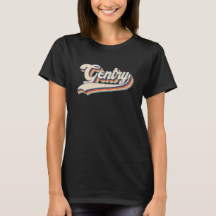 Camiseta Gentry Surname Vintage Retro Men Boy