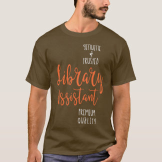 Camiseta Genuína Assistente de Biblioteca