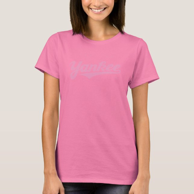 Camiseta GenuineTee - Yankee (rosa) (Frente)