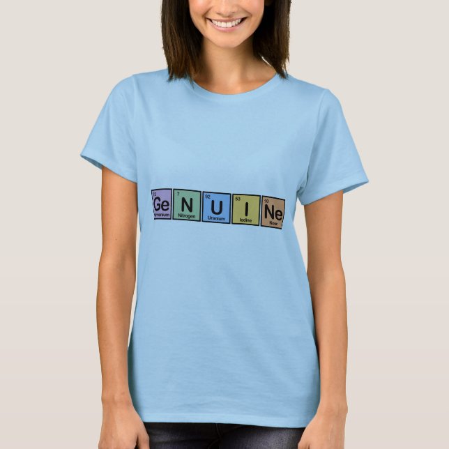 Camiseta Genuíno feito dos elementos (Frente)