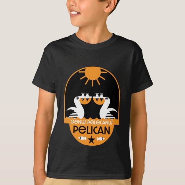 Camiseta Genus Pelecanus Bird Art (Frente)