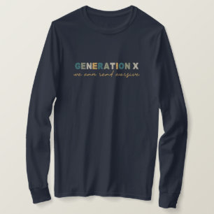 Camiseta GenX — Podemos Ler Cursivo