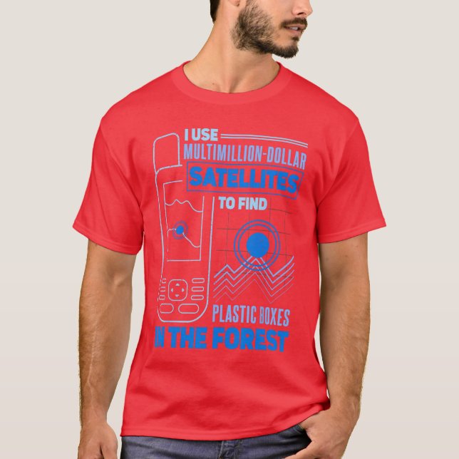 Camiseta Geocache Divertido Geocaching Fã menina (Frente)
