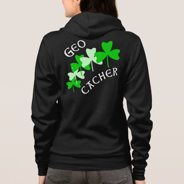 Camiseta Geocacher Shamrocks (Verso)