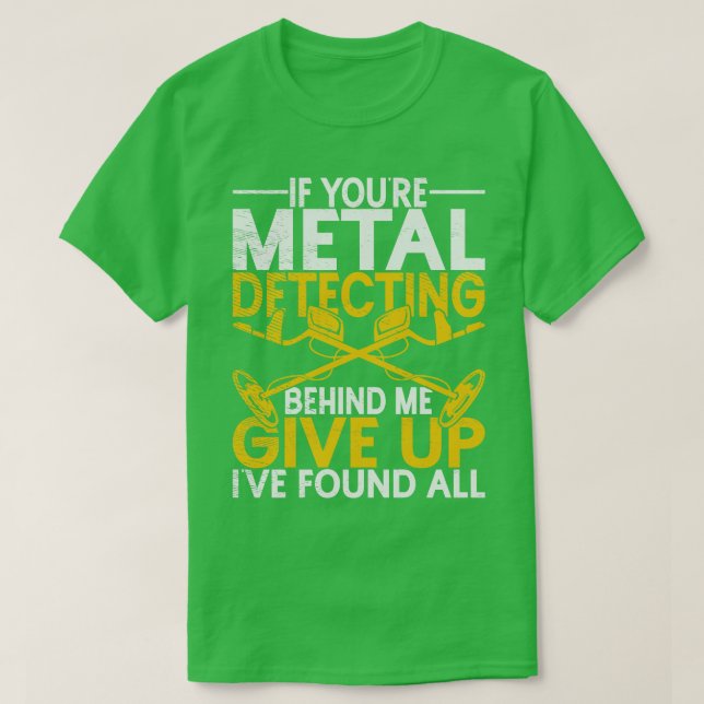 Camiseta Geocacher Treasure Caça Metais Detectando (Frente do Design)