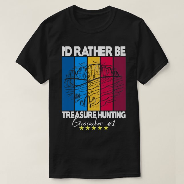 Camiseta Geocaching Geocacher dizendo (1) (Frente do Design)