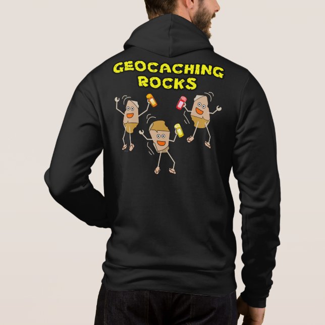 Camiseta Geocaching Rocks (Verso)