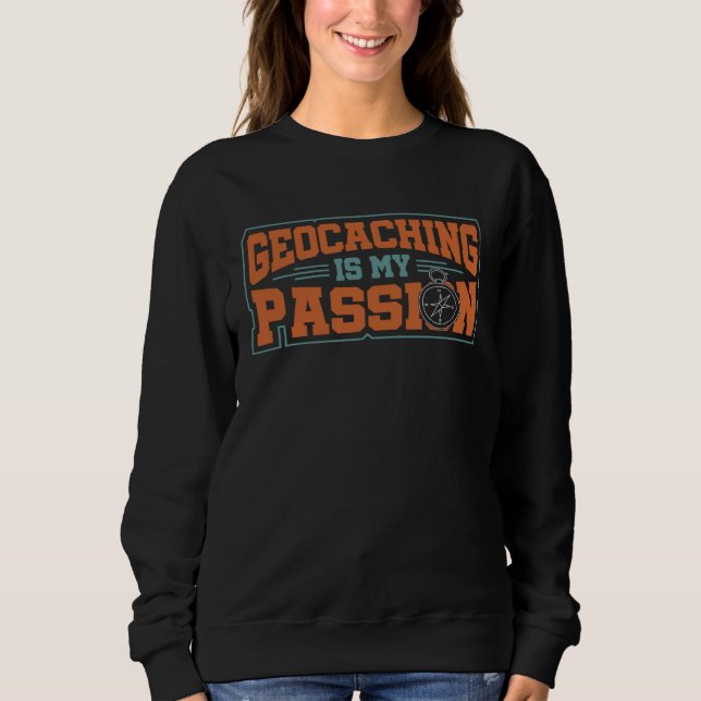 Camiseta Geocaching Savenger Hunt Adventure Geocacher Passi (Frente)