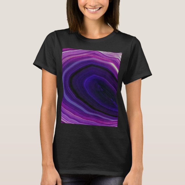 Camiseta Geodo roxo roscado por queda (Frente)