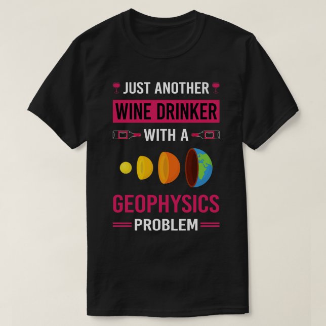 Camiseta Geofísica do Bebê-Vinho (Frente do Design)