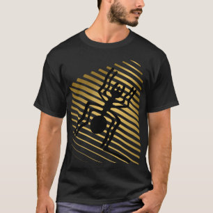 Camiseta Geoglifos das Linhas Nazcas - Aranha Negra Antiga