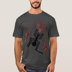 Camiseta Geoglifos das Linhas Nazcas - Aranha Negra Antiga