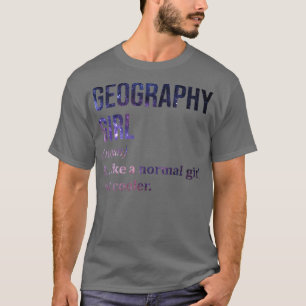Camiseta Geografia Engraçada Dizendo
