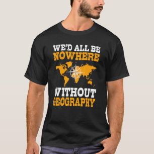 Camiseta Geógrafo Cartografador Geográfico e Mapa Científic