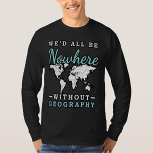Camiseta Geógrafo do Mundo Mapa da Terra Geógrafo Escolher 
