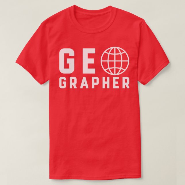 Camiseta Geógrafo Geográfico (Frente do Design)