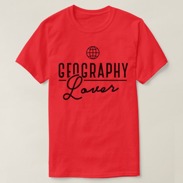 Camiseta Geógrafo geográfico 3 (Frente do Design)