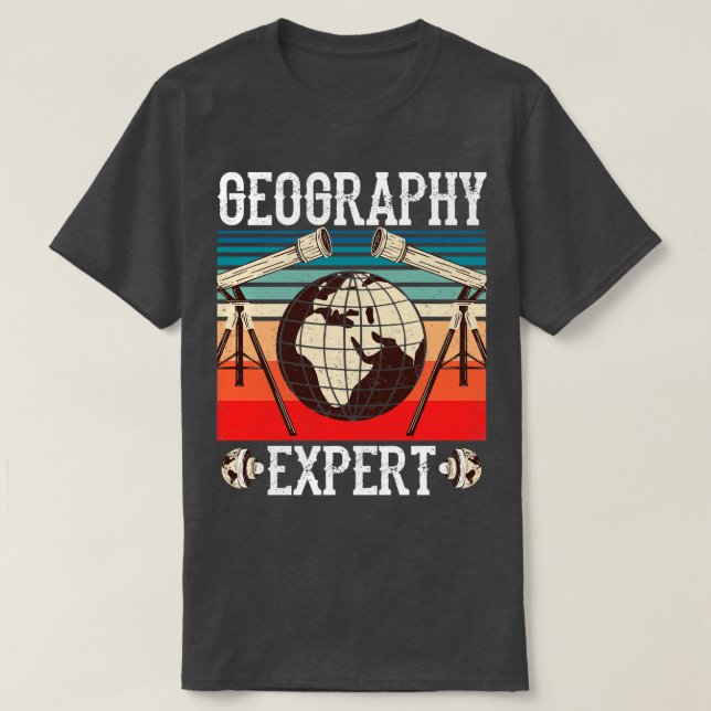 Camiseta Geógrafo Geógrafo Especialista em Geografia Estuda (Frente do Design)