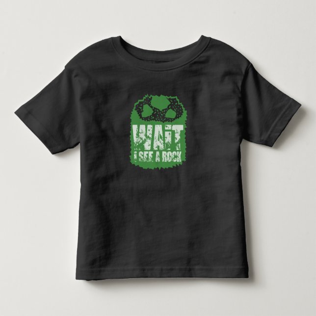 Camiseta Geologia Divertida - Espera, Vejo Uma Rocha (Frente)