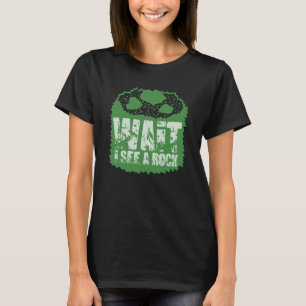 Camiseta Geologia Divertida - Espera, Vejo Uma Rocha