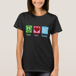 Camiseta Geologia do amor da paz