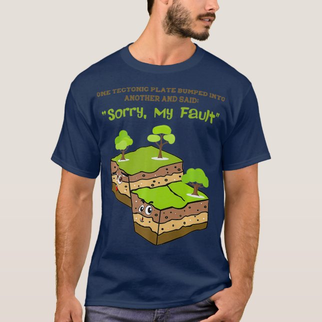 Camiseta Geologia Engraçada Terremoto Presente Homens da Te (Frente)