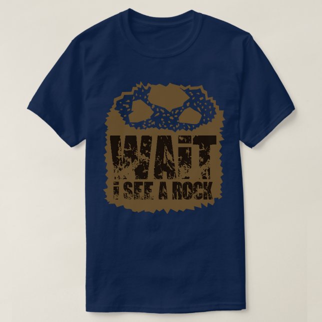 Camiseta Geologia, Espera, Vejo Um Rock 4 (Frente do Design)