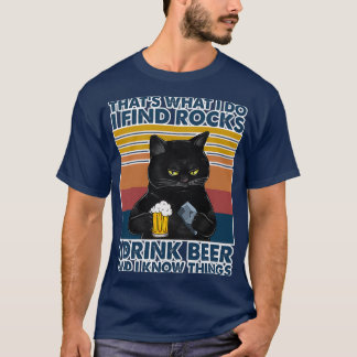 Camiseta Geologia Geóloga Rocha Bebe Gato de Cerveja
